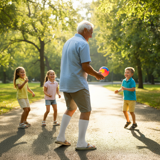 Bamboo Foot Compression Sleeves | Relief for Swelling, Edema & Poor Circulation